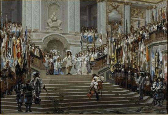 Jean-Leon Gerome Reception of Le Grand Conde at Versailles Germany oil painting art